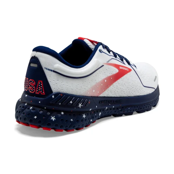Brooks Adrenaline GTS 21 10 - White/Blue/Red (Women's)