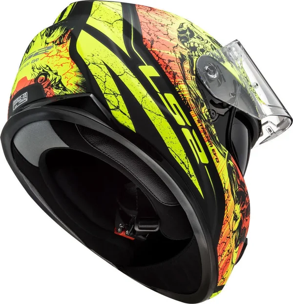 LS2 FF320 Stream Evo Throne Helmet (Matt Black|Yellow)