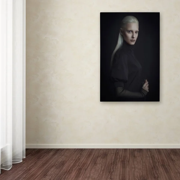 Yuri Shevchenko 'Standing Here' Canvas Art (30x47), Trademark Fine Art