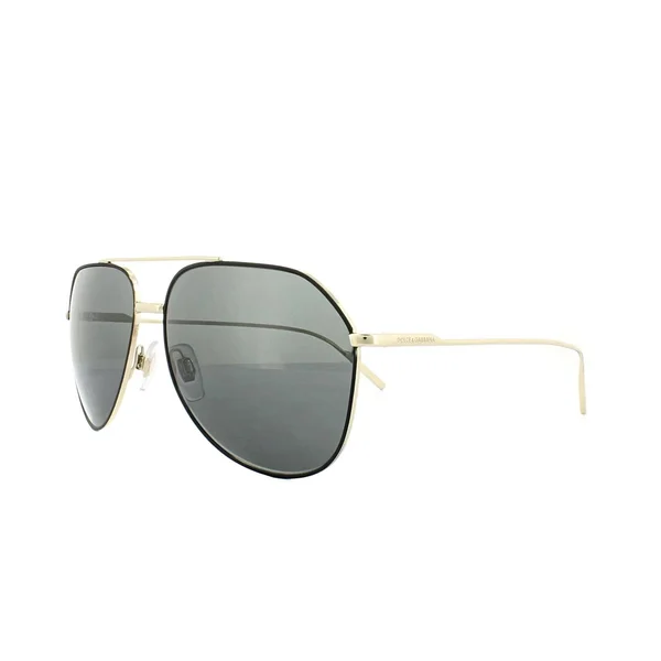Dolce & Gabbana DG2166 Sunglasses - Black/Pale Gold (130587)