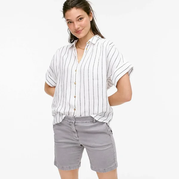 J.Crew Womens 7x22 Stretch Chino Short (Size 4)