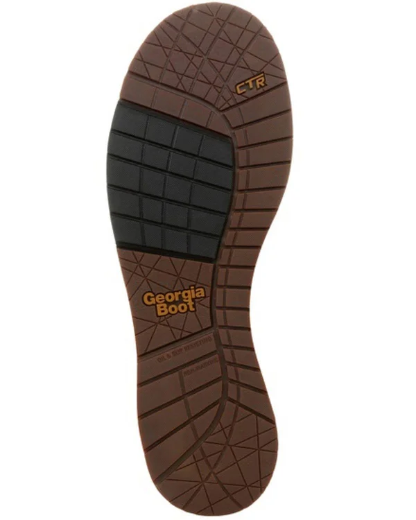 Men's Georgia Boot GB00352 Wedge Waterproof Chelsea Work Boot, Size: 10, Brown