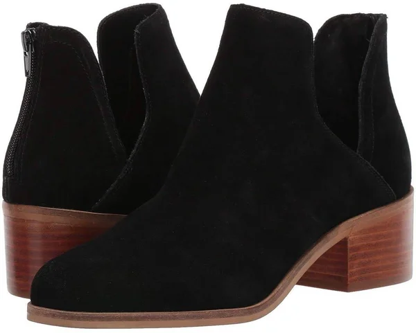 Steve Madden Lancaster Bootie Black Suede, Women's, Size: 6.5