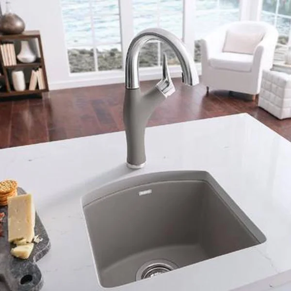 Blanco 442041 Artona Bar Faucet Stainless Steel, Cinder