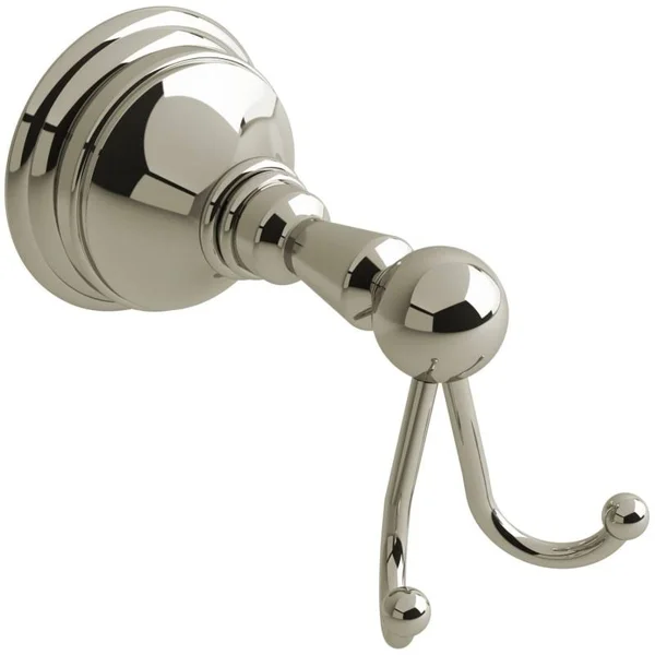 Riobel RT0PN Retro Double Robe Hook - Polished Nickel