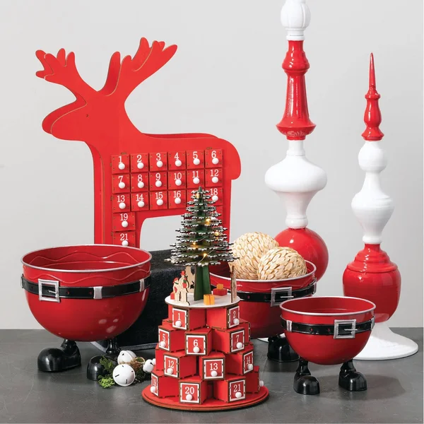Sullivans Tree Advent Calendar 15x22H Red