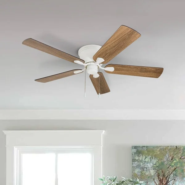 The Gray Barn Dalmeny Indoor Hugger Ceiling Fan - 52 - White - Hardwired 30879236