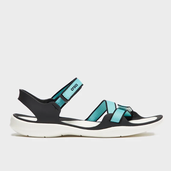 Crocs Swiftwater Sandals Webbing Sandal (Pool, White) Women