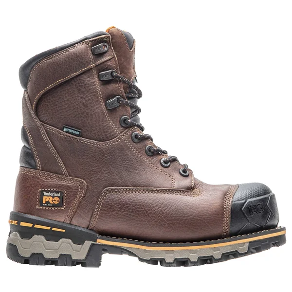 Timberland Pro Men's 8 in. Boondock Soft Toe Waterproof Insulated Work Boot - Brown