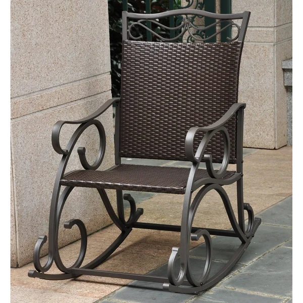 International Caravan Valencia Resin Wicker/Steel Rocker