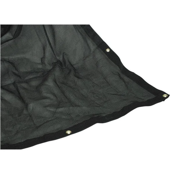 Zoro Select 3zrv7 Tarpaulin, Mesh, Polyeth, Cut Size 10x12ft, Black