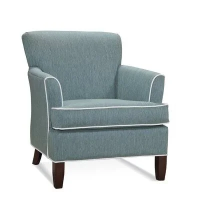 Sloane Armchair Braxton Culler Body Fabric: Beige Performance Fabric; 0851-73 - Leg Color: Celery Finish