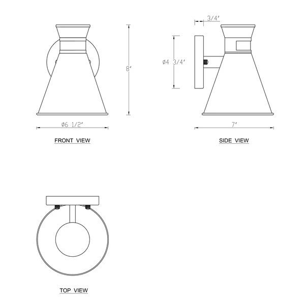 1-Light Motion Sensor Outdoor Wall Sconce (W5.5x22 x E6.5x22 x H12.5x22 - Black and Woodgrain Finish)
