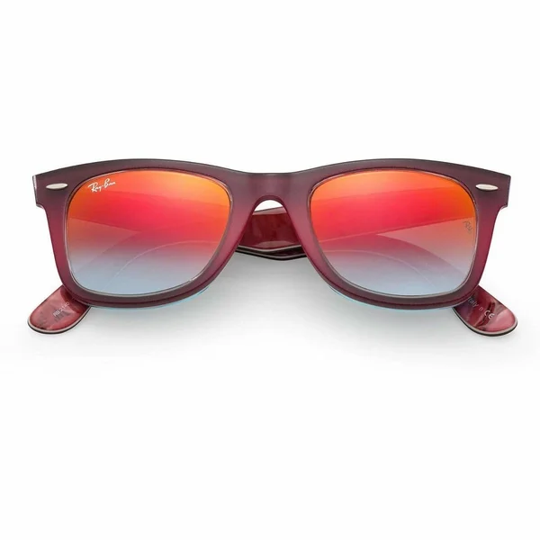 Ray-Ban Original Wayfarer Sunglasses - Pink on Brown Frame/Orange Gradient Lens