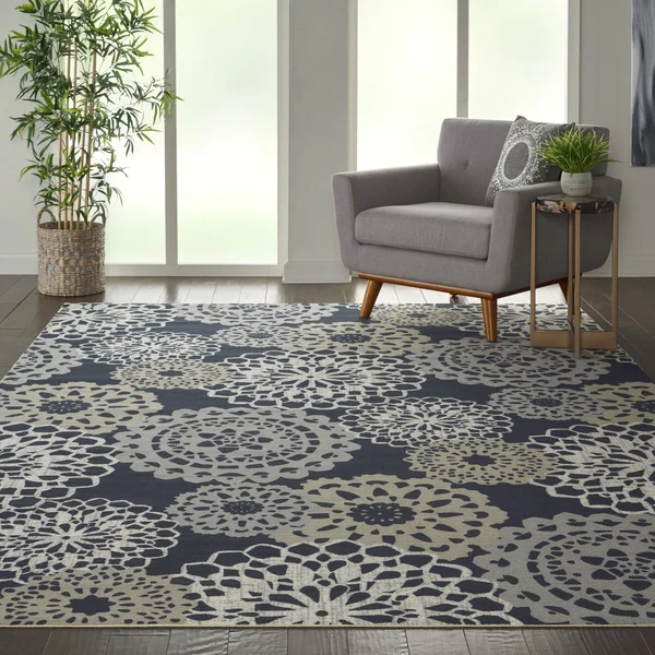 Waverly Sun N& Shade SND72 Area Rug - Black, 10& x 13&