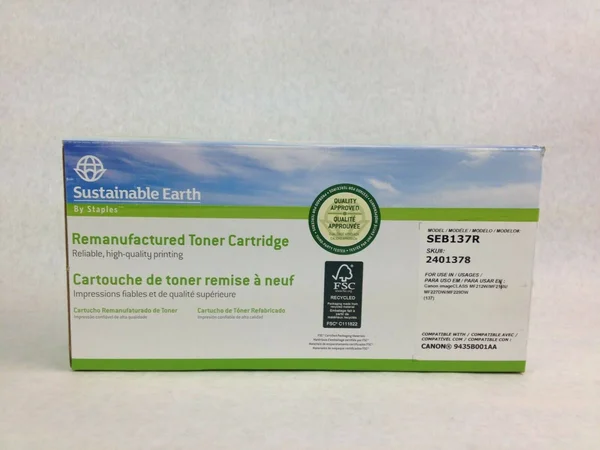 Staples Remanufactured Laser Toner Cartridge Canon 137 (9435B001AA) Black