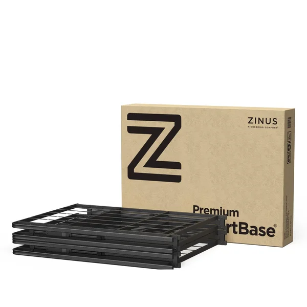 Priage 18-inch High Profile SmartBase Black Platform Bed Frame - Twin XL