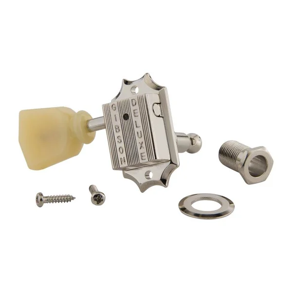 Gibson Deluxe Yellow Key Tuner Set - Vintage Nickel