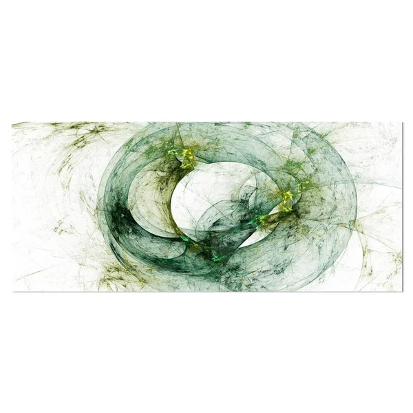 Designart 'Far Spherical Galaxy Brown' Abstract Digital Art Metal Wall Art - 28 in. Wide x 12 in. High - 1 Panel