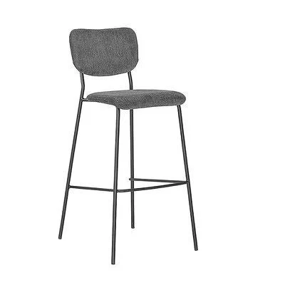 AllModern Colletta Upholstered Bar & Counter Stool Seat Height: Bar Stool (30x22 Seat Height), Upholstery: Gray