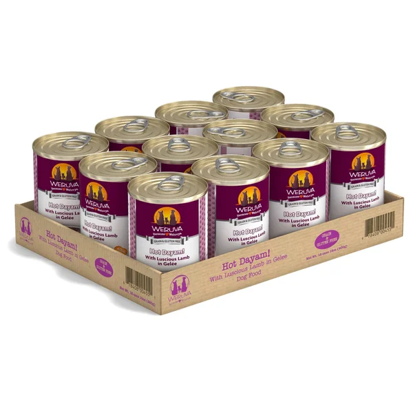 Weruva Hot Dayam Luscious Lamb Canned Dog Food - 14 oz, Case of 12