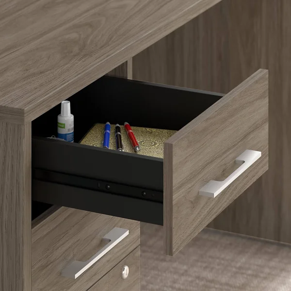 Bush Business Furniture OFF116BWSU Office 500 Assembled 3 Drawer File Cabinet - Black Walnut