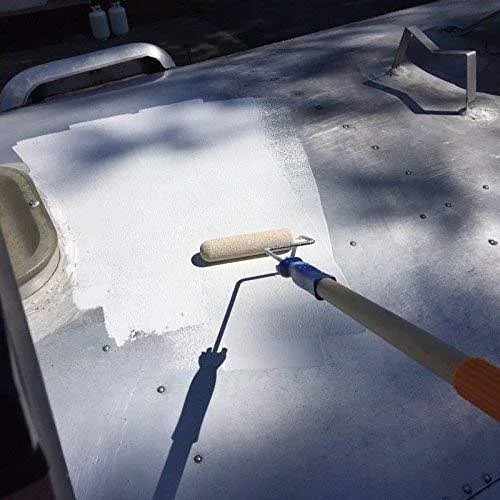 Rubberseal Liquid Rubber Waterproofing and Protective Coating - Roll on White (5 Gallons)