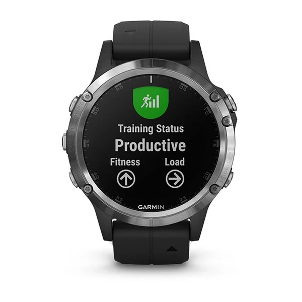 Garmin fenix 5 PLUS Multisport GPS /Galileo Watch - 1.2x22 Display - Silver/Black