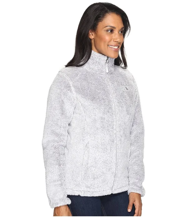 The North Face Women's Osito 2 Jacket TNF White - Metallic Silver Stripe M