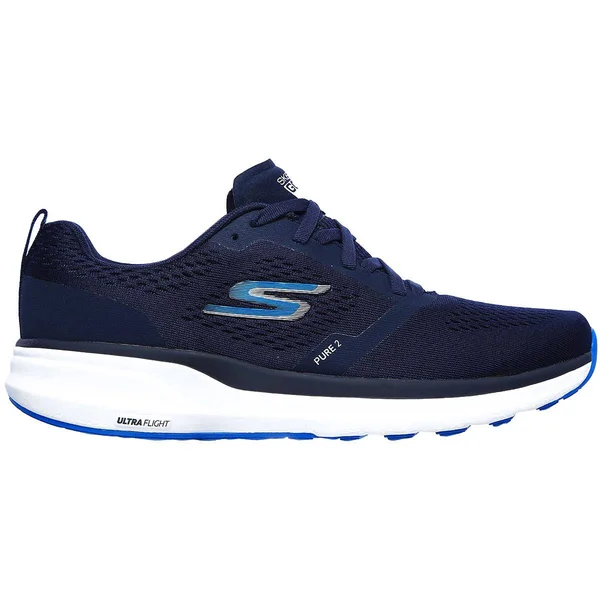 Skechers Men's GOrun Pure 2 Running Shoes - Navy, Blue, 8.5