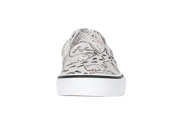 Vans x Harry Potter Marauders Map Classic Slip-On Shoes - White Combo - 4.5