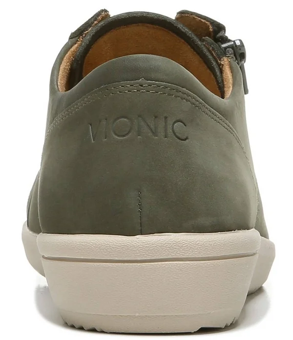 Vionic Abigail Lace Up with Arch Support in Olive Nubuck