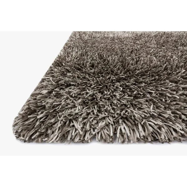 Alexander Home Hand-Tufted Rocco Solid Ribbon Shag Rug (3&6 x 5&6) Peacock - Blue