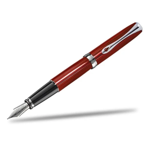 Diplomat Excellence A2 Skyline Fountain Pen - Red - Broad