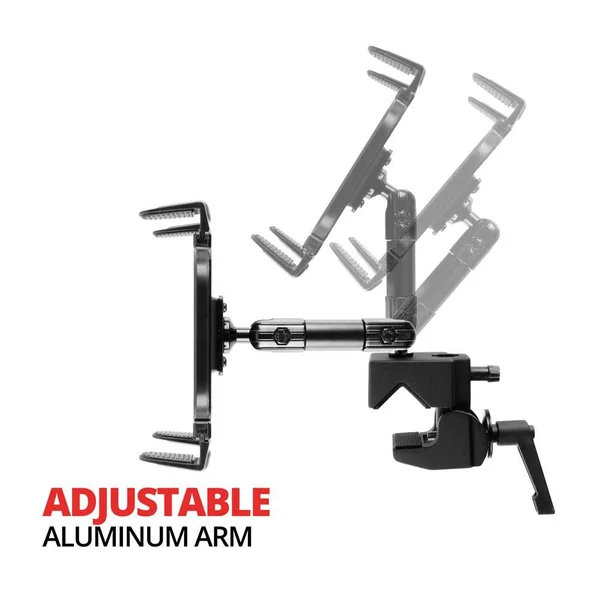 Tackform Fitness - Fit Clamp Tablet Mount, Spin Bike Tablet Holder 8.25 in.