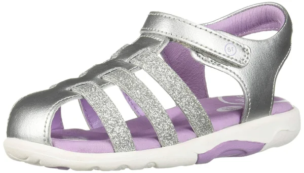 Stride Rite SRtech Luna Sandal, Toddler Girl's, Size: 8.5, Silver