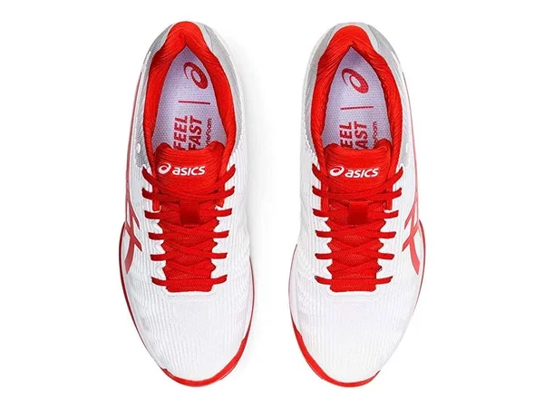 Asics Women's Solution Speed FF - White/Fiery Red - 9
