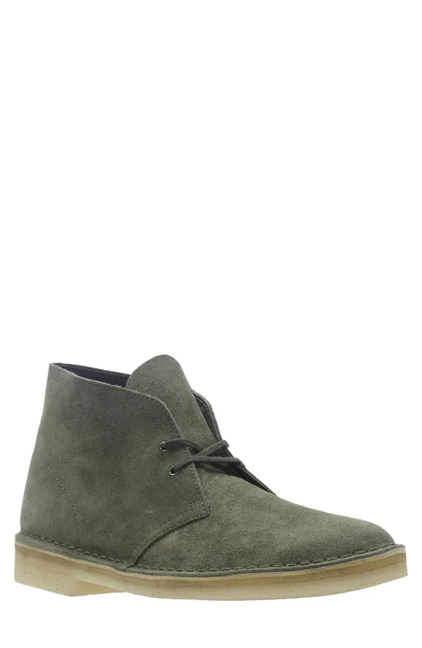 Clarks Men's Desert Boot - Olive Suede Size: 8 M