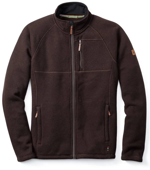 Smartwool Echo Lake Full Zip - Men's Sumatra Heather, L