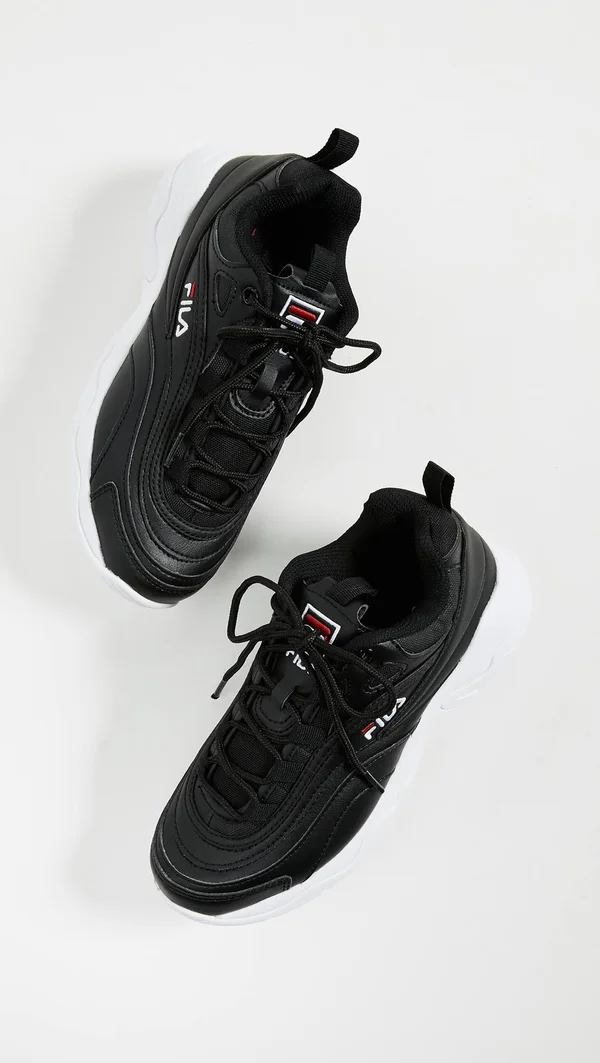 Fila Ray - Womens Shoes Black/White Size 9