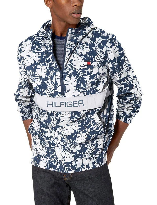 Tommy Hilfiger Men's Taslan Popover Jacket - Created for Macy&s - Blue