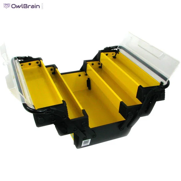 Deluxe Steel and Plastic Tool Box Stalwart