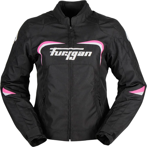 Furygan Cyane - Textile Jacket Waterproof Women - Black/White/Pink - XL