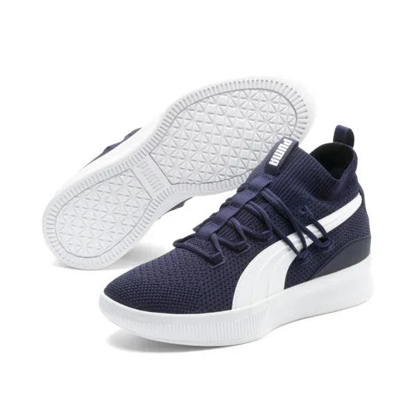 Puma Clyde Court Core Basketball Shoes, Peacoat, 16