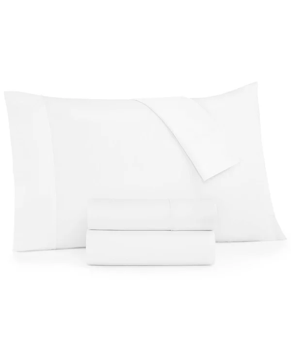 AQ Textiles Parker 1200 Thread Count 4 pc. Sheet Set, King - White