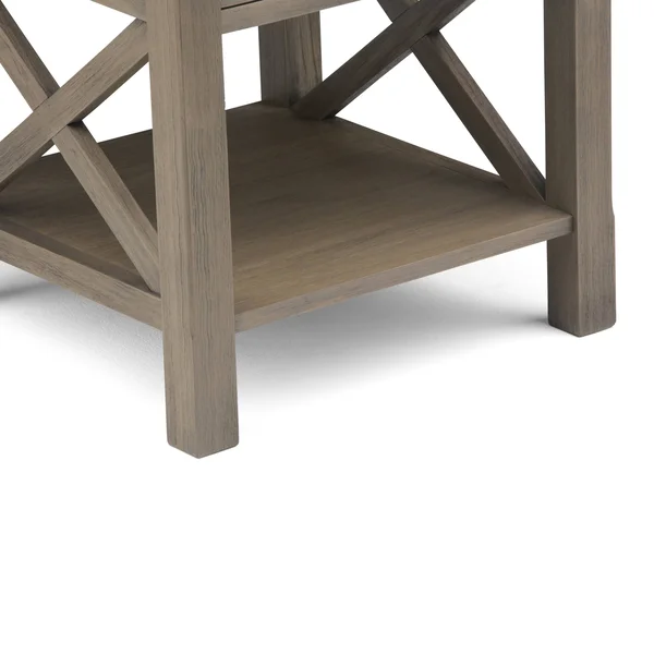 Wyndenhall Waterloo Solid Wood 21 inch Wide Square Contemporary End Side Table - 21 inch Wide - 21 inch Wide - Black