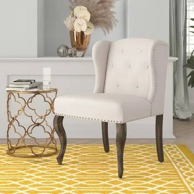 Lark Manor Soan Wingback Chair, Beige, M