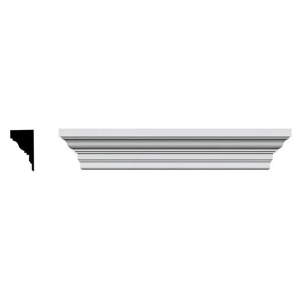 Ekena Millwork CRH08X97ST 97x22 Bottom Width x 105 3/4x22 Top Width x 7 7/8x22H x 1 1/4x22P Classic Crosshead