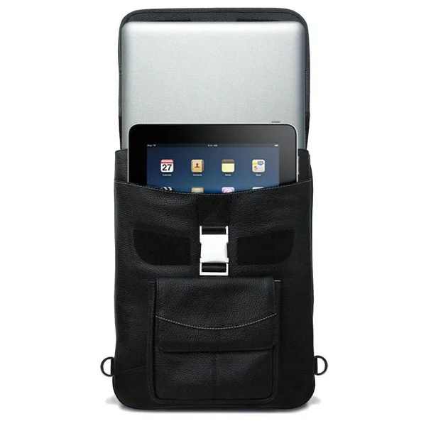 MacCase Premium Leather 15x22 MacBook Pro Flight Jacket - Black