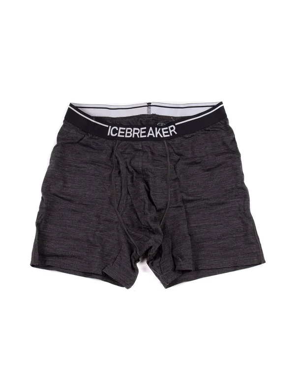 Icebreaker Men's Anatomica Boxers W Fly Black - Monsoon XL